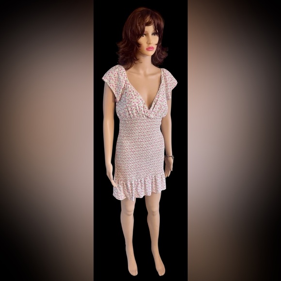 Wild Fable Floral Print Dress - Pink and White - Picture 5 of 14